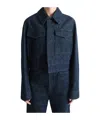 Lemaire Two Pocket Cropped Jacket In Black