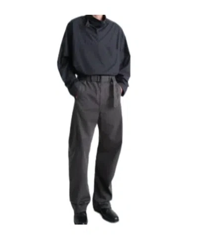 Lemaire Long-sleeved Shirt In Black