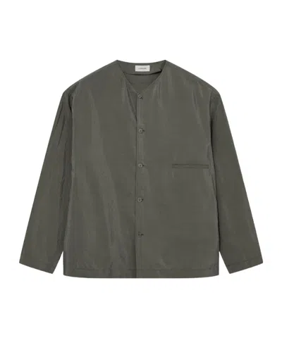 Lemaire Long-sleeved Shirt In Black