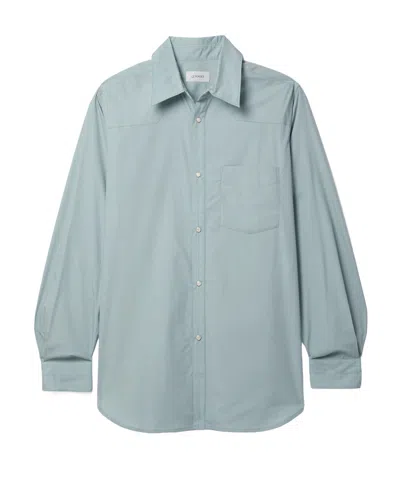 Lemaire Cotton-poplin Shirt In Blue