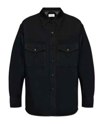 Lemaire Long-sleeved Shirt Casual Jacket In Black