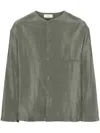 Lemaire Long-sleeved Shirt In Grey