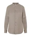 Lemaire Officer Collar Shirt In Nude