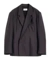 Lemaire Long-sleeved Suit Coat In Black