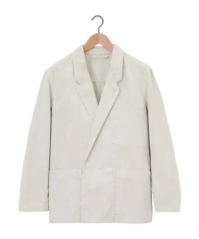 Lemaire Long-sleeved Suit Coat In White
