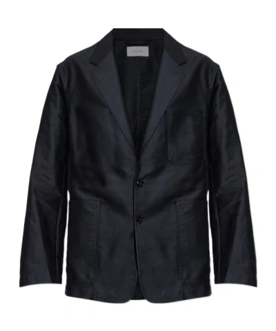 Lemaire Long-sleeved Suit Jacket In Black