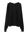 Lemaire Long Sleeved Crewneck Jumper In Black