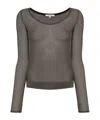 Lemaire Long-sleeved Sweater In Black