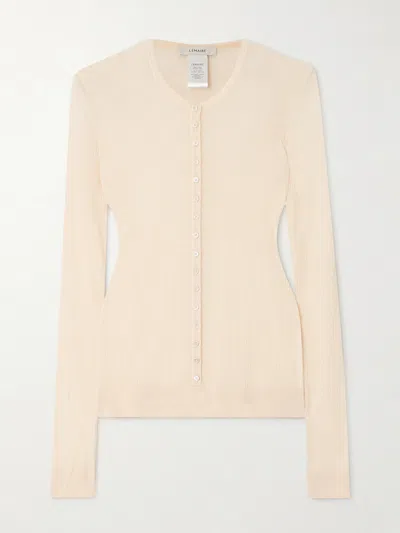 Lemaire Long-sleeved Sweater In Brown