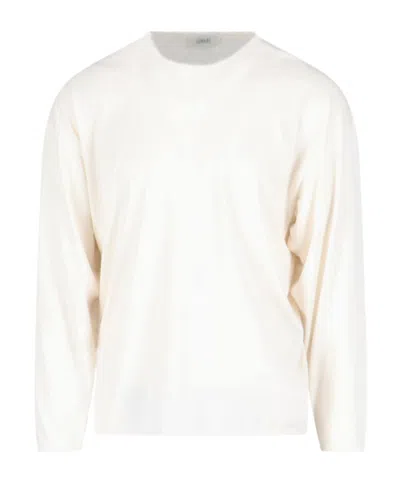 Lemaire Long-sleeved T-shirt In White