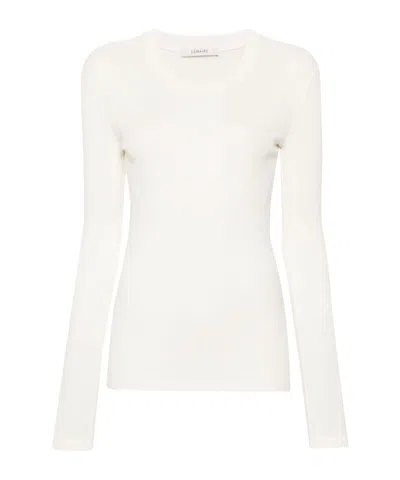 Lemaire Rib Long Sleeve Longsleeve In White