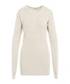 Lemaire Knitted Dress With Removable Sleeves In White