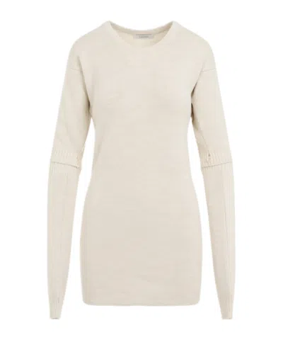 LEMAIRE LEMAIRE LONG SLEEVED U-NECK KNITTED DRESS