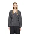 Lemaire Long-sleeved Wool Knitted Cardigan In Black