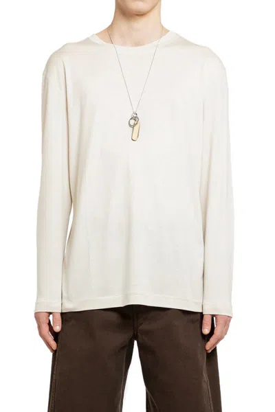 Lemaire Beige Dropped Shoulder Long Sleeve T-shirt