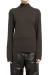 Lemaire Long Sleeve Foulard Top In Brown