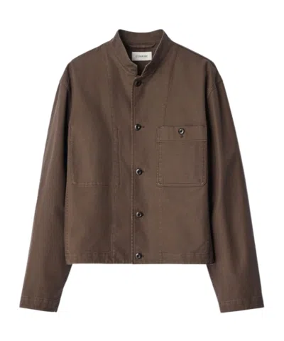 Lemaire Long-sleeve Jacket In Brown