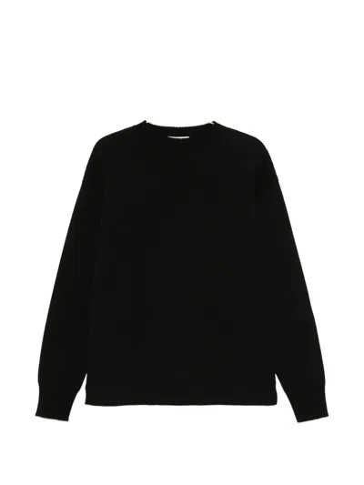 Lemaire Long-sleeve Sweater In Black