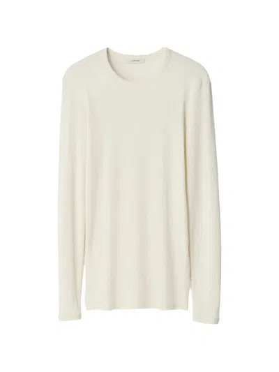Lemaire Long-sleeve Top In Ribbed Jersey In Neutral