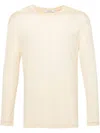 Lemaire Man T-shirt Beige Size M Silk In Yellow