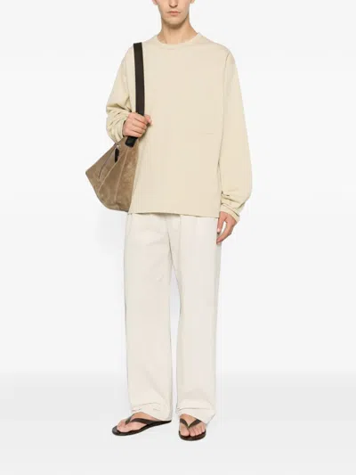 Lemaire Long-sleeves Sweatshirt In Neutral