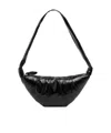 Lemaire Longstrap Crescent Bag In Black