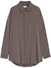 Lemaire Loop Shirt In Brown