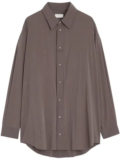 Lemaire Loop Shirt In Brown