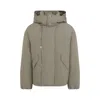 Lemaire Hooded Puffer Jacket In Grey