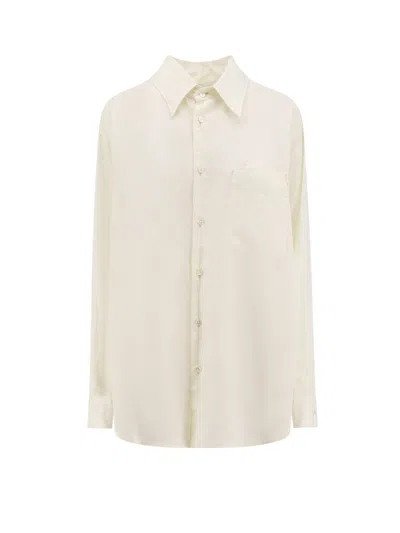 Lemaire Women Long Shirt In Neutral