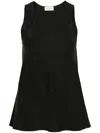 Lemaire Lyocell Sleeveless Top In Green