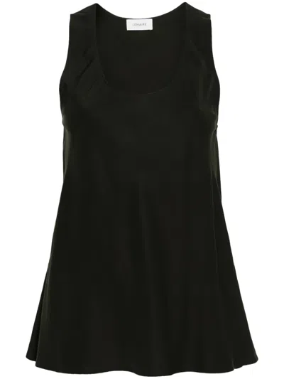 Lemaire Lyocell Sleeveless Top In Green