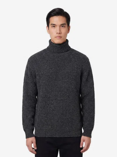 Lemaire Maglione Collo Alto Nero In Gray