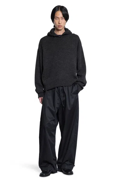 Lemaire Maglione Con Cappuccio In Black