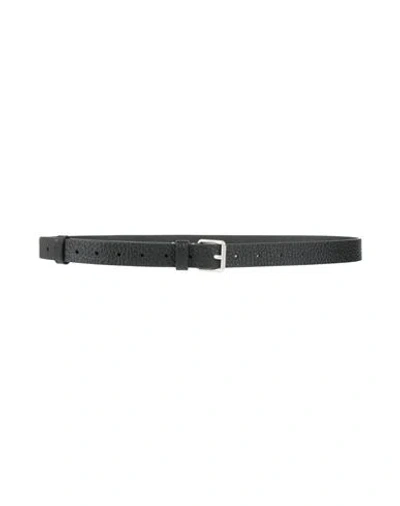 Lemaire Man Belt Black Size 39.5 Cow Leather