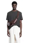 Lemaire Man Black&white T-shirts & Tank Tops In Black&white