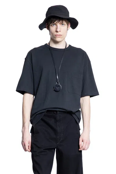 Lemaire Man Black T-shirts & Tank Tops