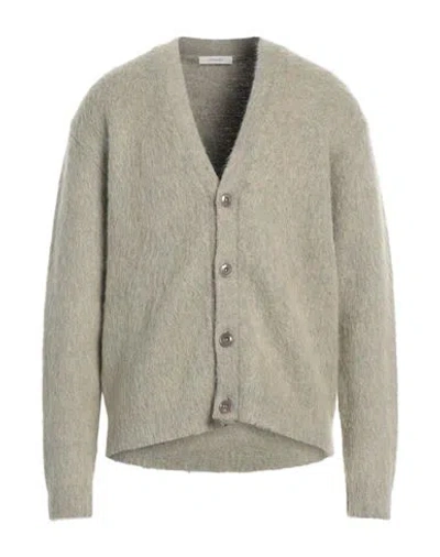 Lemaire Man Cardigan Sage Green Size L Synthetic Fibers, Mohair Wool, Viscose, Wool, Elastane