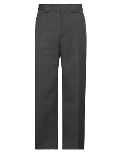 Lemaire Man Pants Charcoal Size 36 Polyester, Wool In Gray