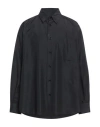 Lemaire Man Shirt Black Size L Silk