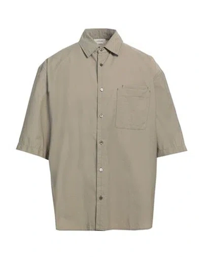 Lemaire Man Shirt Sage Green Size 40 Cotton, Polyamide