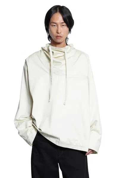 Lemaire Man  Shirts In White