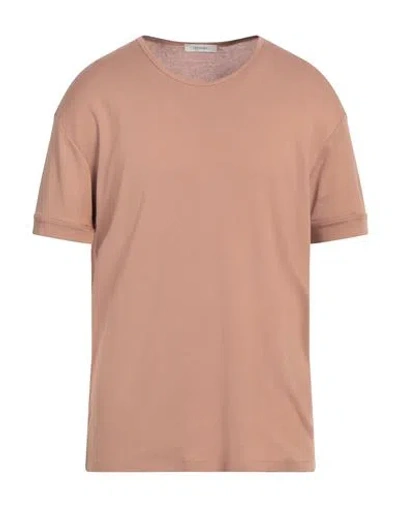 Lemaire Man T-shirt Light Brown Size Xl Cotton In Beige
