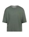 Lemaire Man T-shirt Military Green Size Xl Cotton