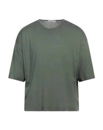 Lemaire Man T-shirt Military Green Size Xl Cotton In Green