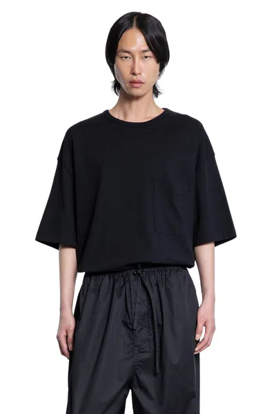 Lemaire Man  T-shirts & Tank Tops In Black