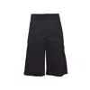 Lemaire Twill-weave Bermuda Shorts In Black