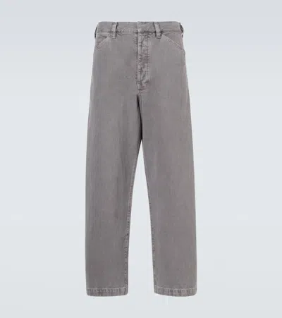 Lemaire Mid-rise Wide-leg Jeans In Gray