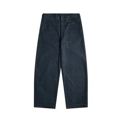 Lemaire Maxi Workwear Pants In Blue
