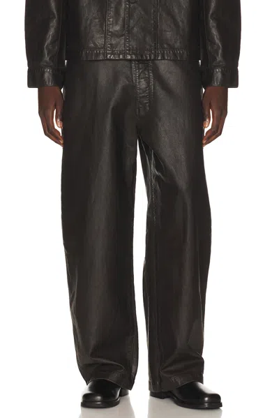 Lemaire Maxi Workwear Pants In Licorice